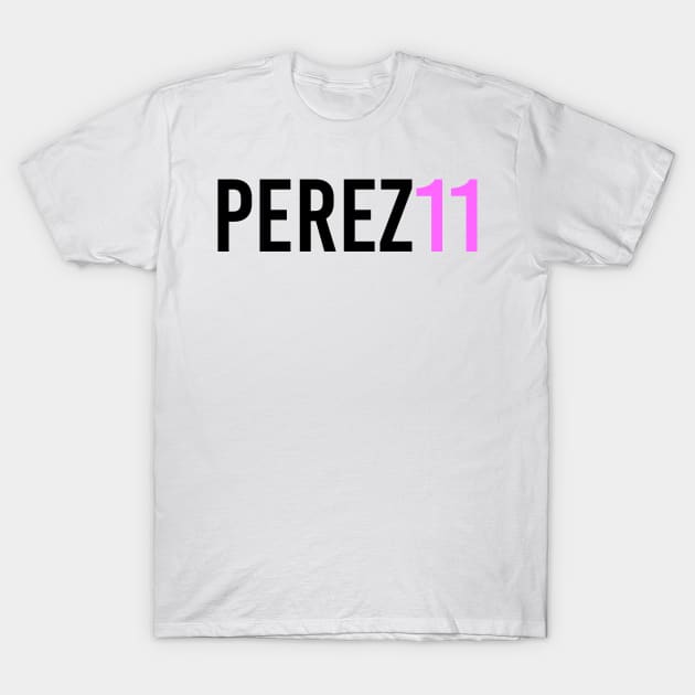 Sergio Perez 11 Design T-Shirt by GreazyL